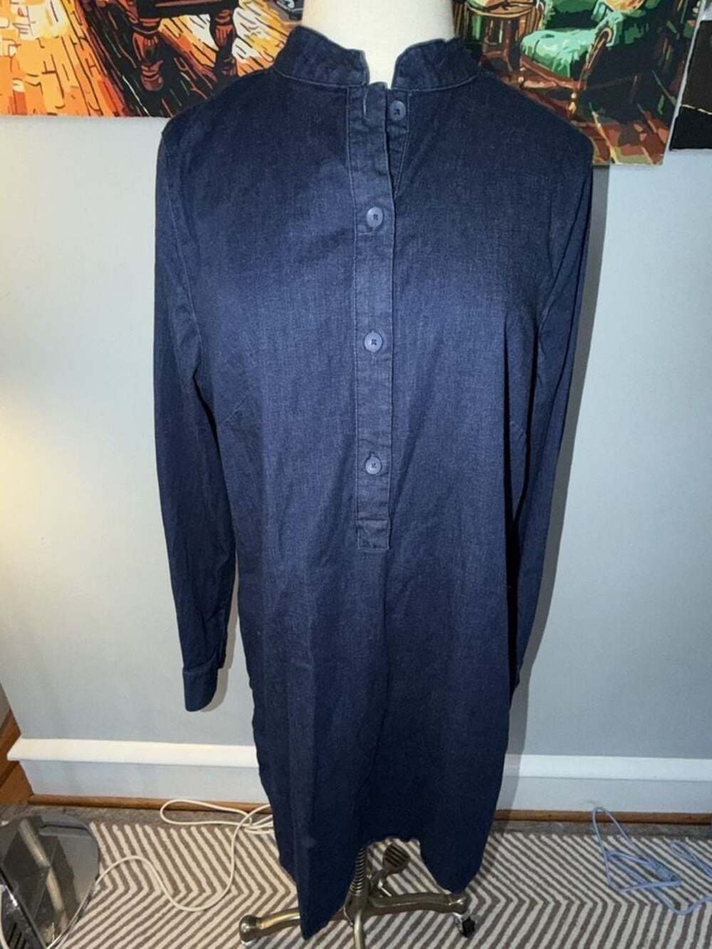 Universal Standard Hannah Chambray Shirtdress Denim size XS (women’s 10/12)
